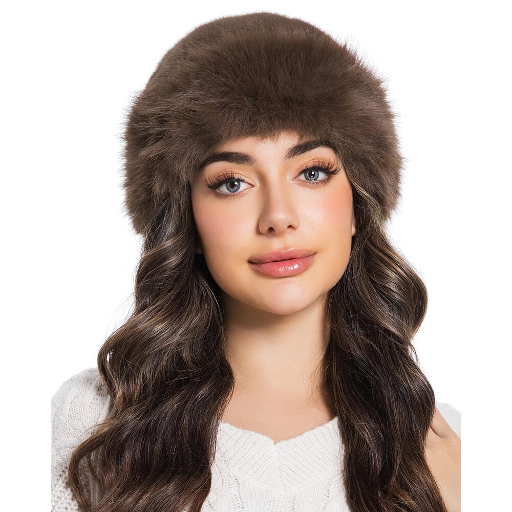9935 Faux Fur Fluffy Bucket Hat Winter Warm Fuzzy Mongolian Hat Fisherman